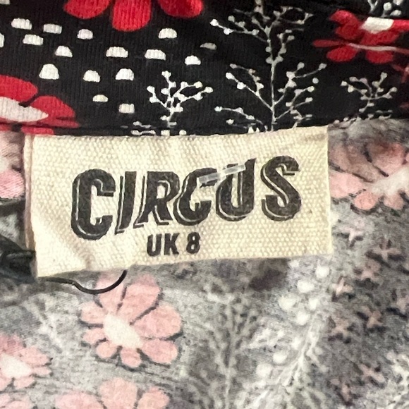 Circus floral button down cotton fit and flare dress size UK 8 NWT - Picture 6 of 11